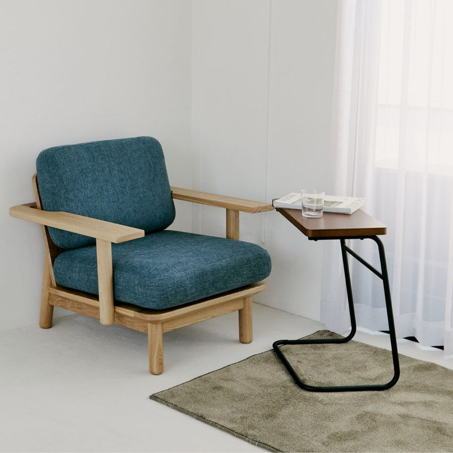 KUUM Sofa 1 seater Double arm Wooden Frame Natural クーム ソファ