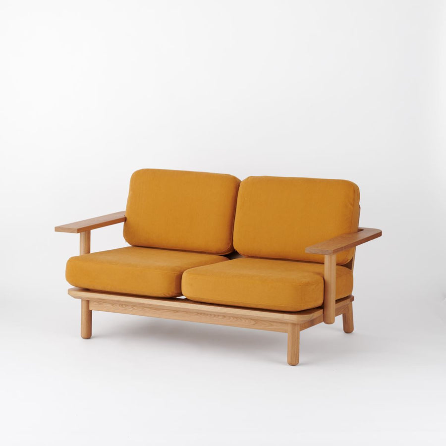 KUUM Sofa 2 seater Double arm Wooden Frame Natural クーム ソファ