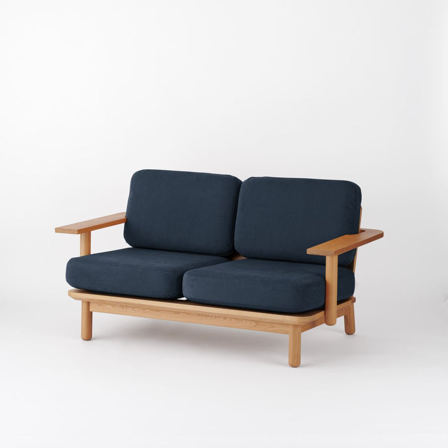 KUUM Sofa 2 seater Double arm Wooden Frame Natural クーム ソファ
