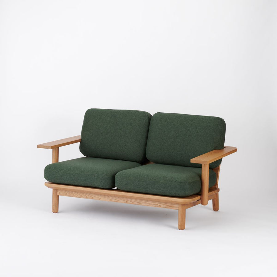 KUUM Sofa 2 seater Double arm Wooden Frame Natural クーム ソファ