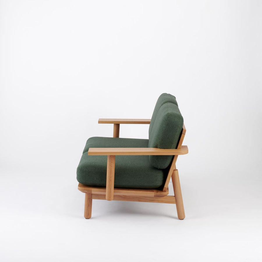 KUUM Sofa 2 seater Double arm Wooden Frame Natural クーム ソファ