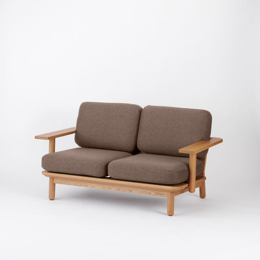 KUUM Sofa 2 seater Double arm Wooden Frame Natural クーム ソファ