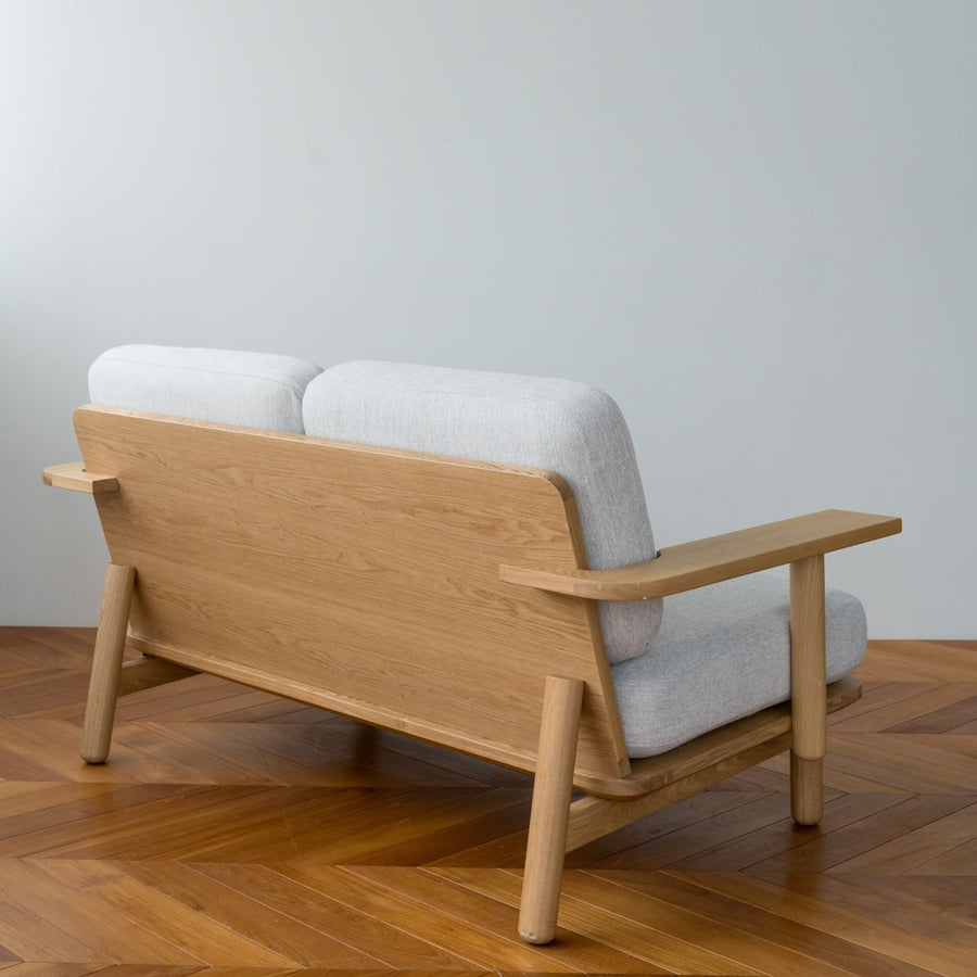 KUUM Sofa 2 seater Double arm Wooden Frame Natural クーム ソファ
