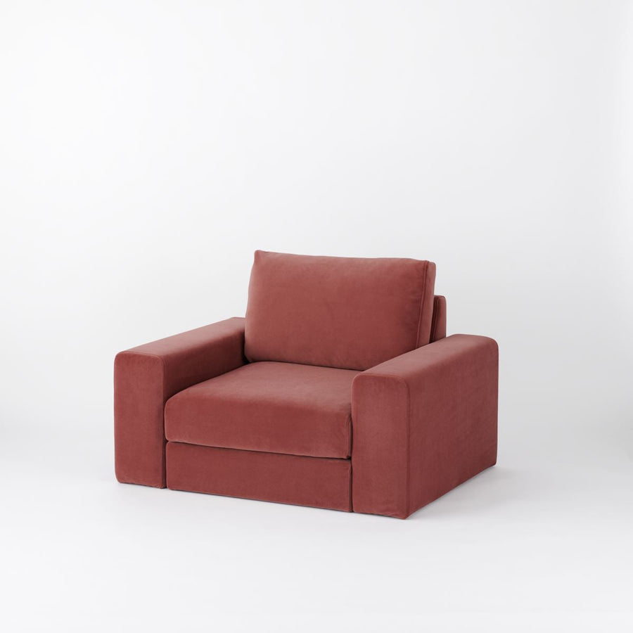 KUUM Sofa 1 seater Double arm Full Cover クーム ソファ