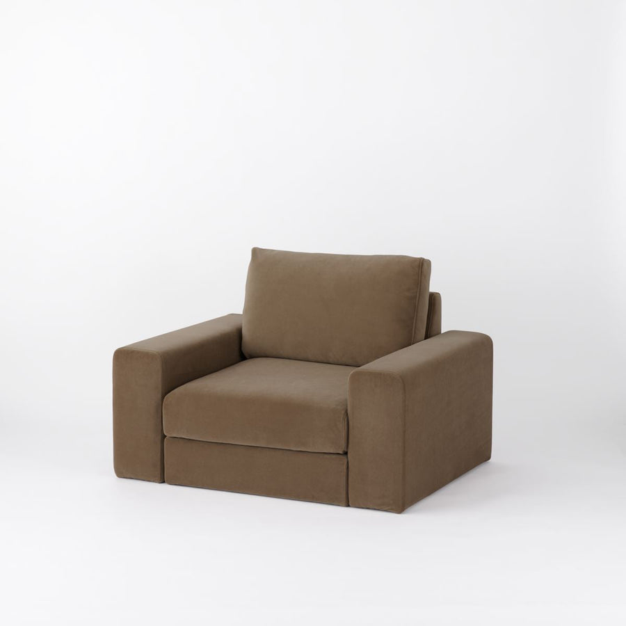 KUUM Sofa 1 seater Double arm Full Cover クーム ソファ