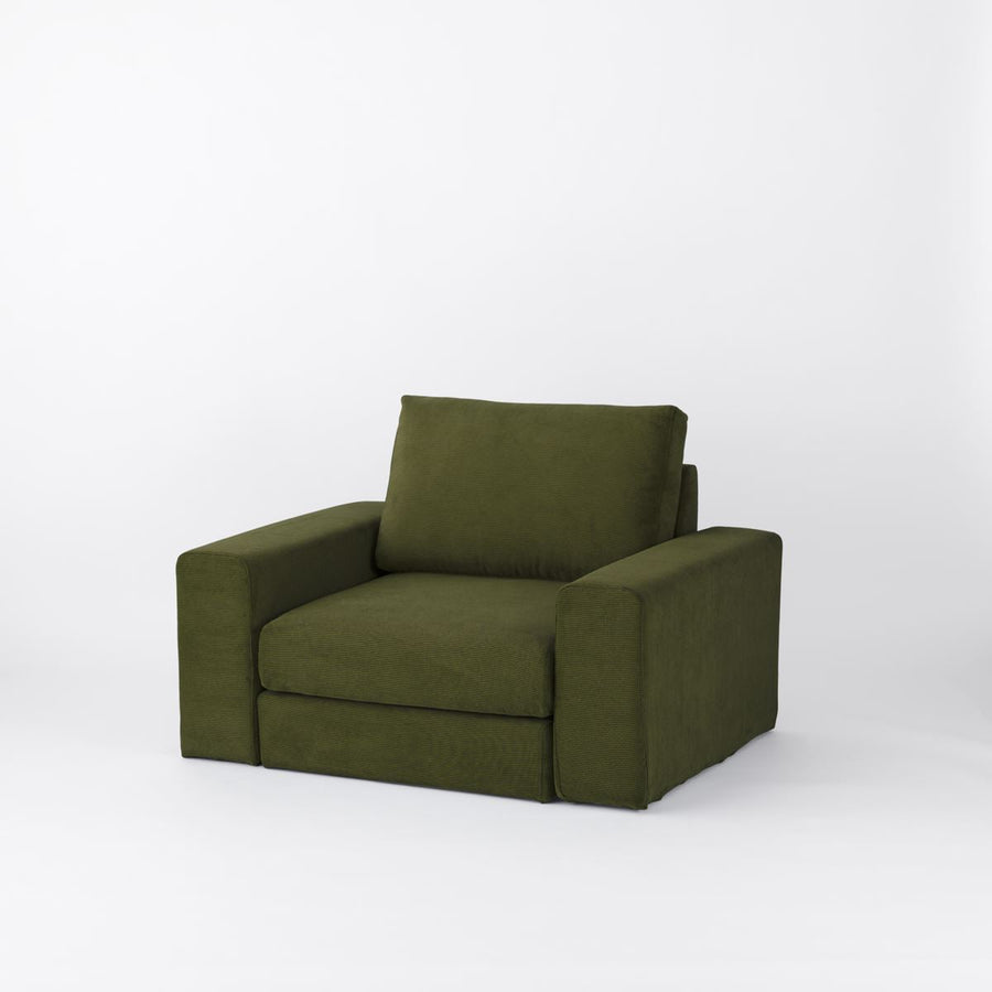 KUUM Sofa 1 seater Double arm Full Cover クーム ソファ