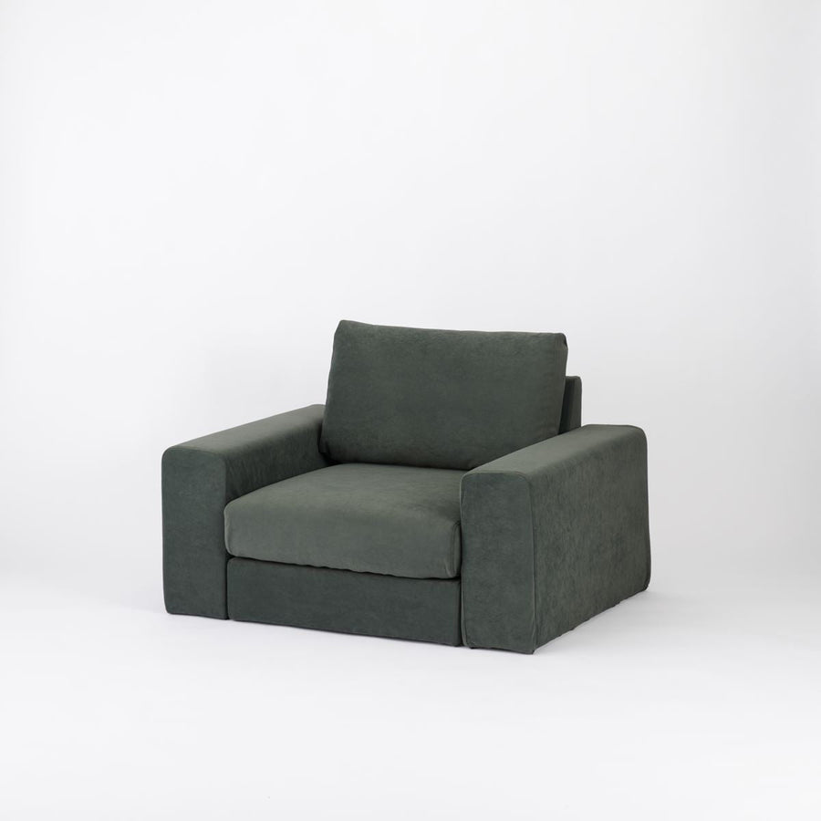 KUUM Sofa 1 seater Double arm Full Cover クーム ソファ