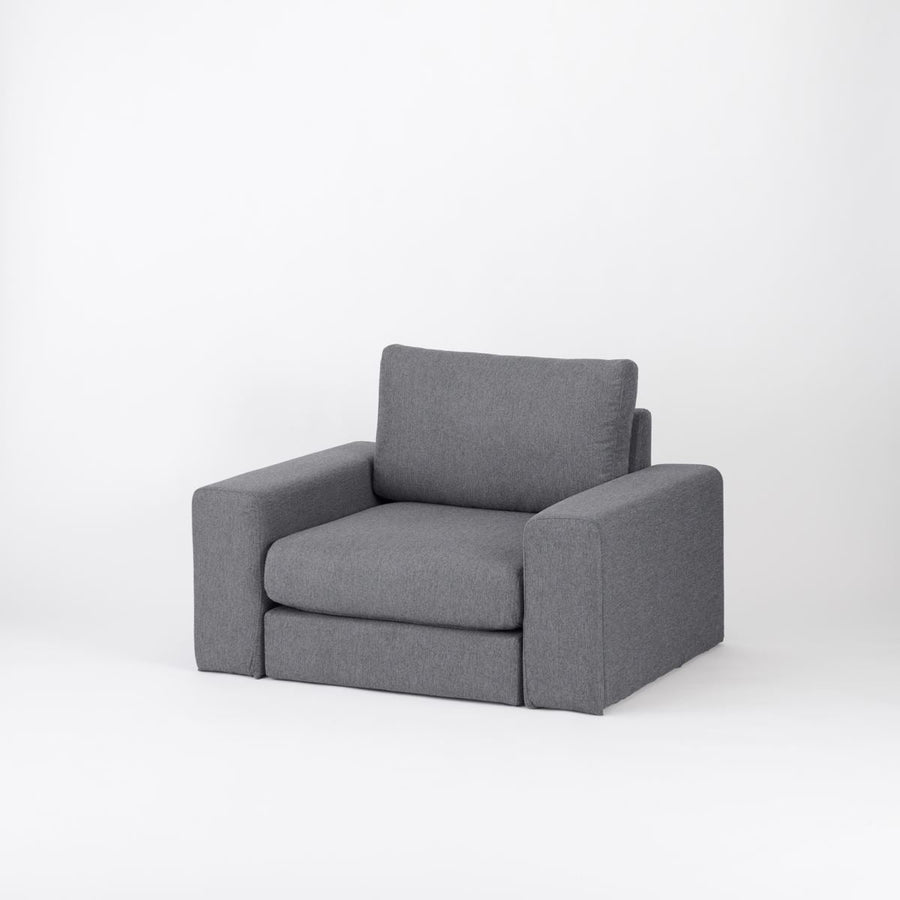 KUUM Sofa 1 seater Double arm Full Cover クーム ソファ