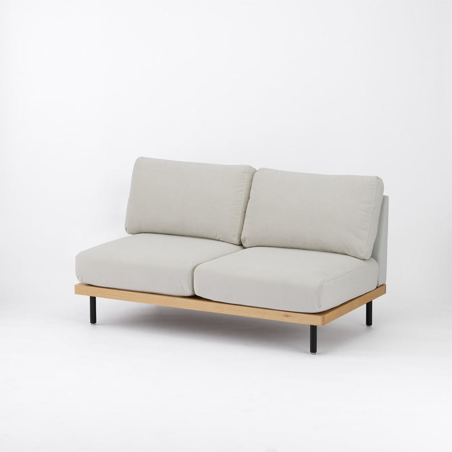 KUUM FlexCrio Sofa 2seater Natural 鉄脚ブラック