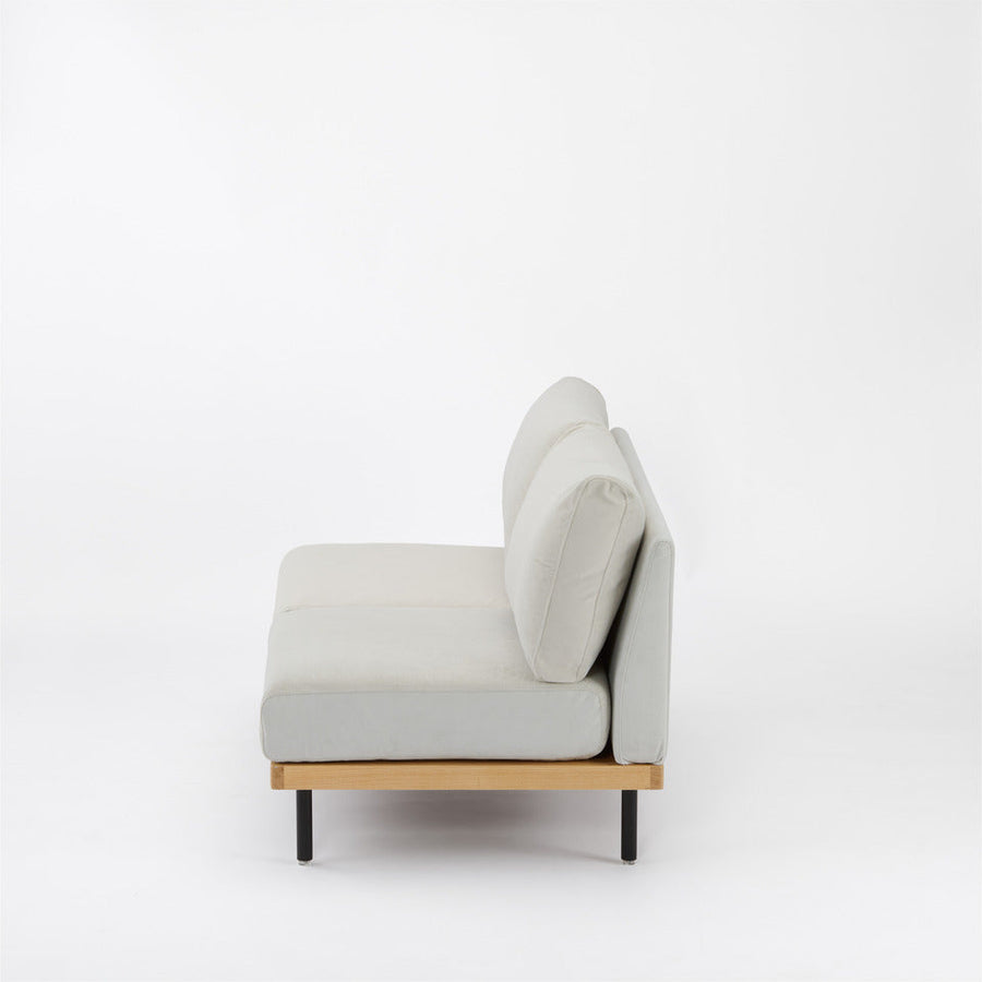 KUUM FlexCrio Sofa 2seater Natural 鉄脚ブラック