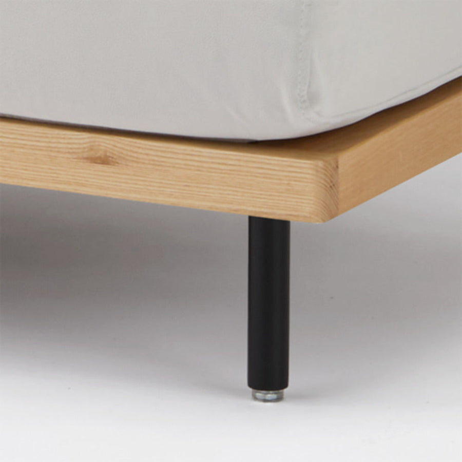 KUUM FlexCrio Sofa 2seater Natural 鉄脚ブラック