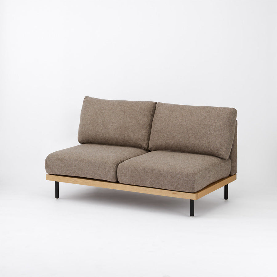KUUM FlexCrio Sofa 2seater Natural 鉄脚ブラック