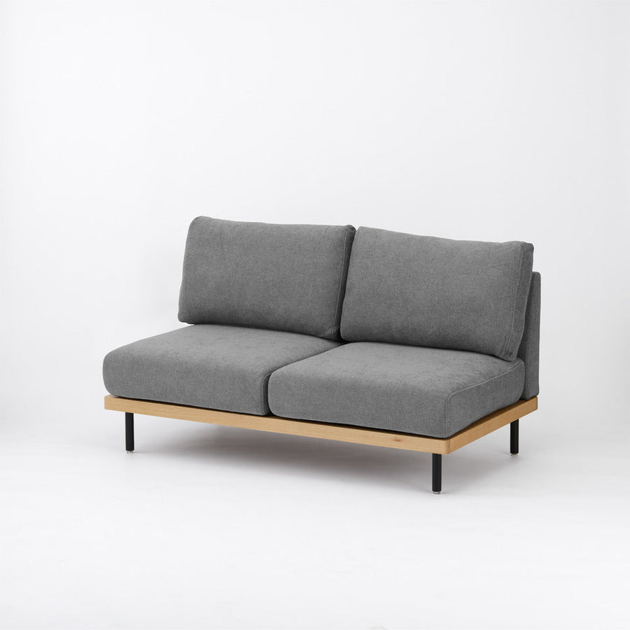 KUUM FlexCrio Sofa 2seater Natural 鉄脚ブラック