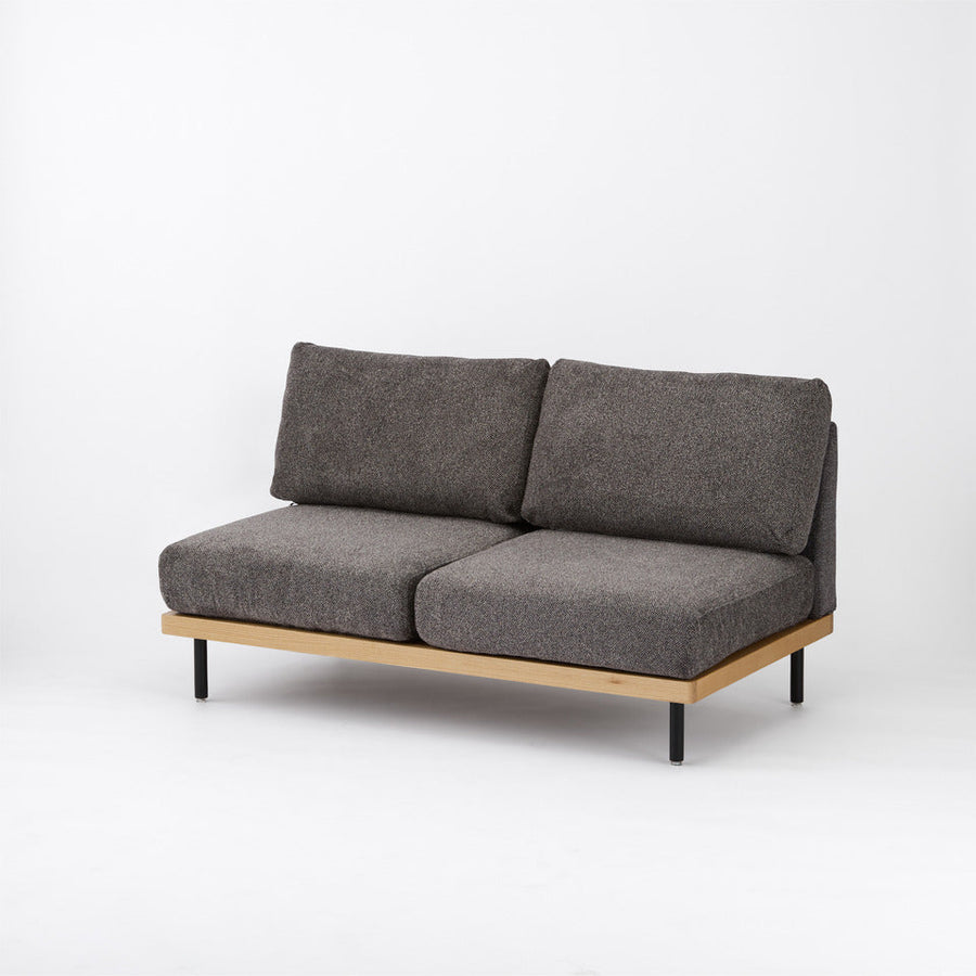 KUUM FlexCrio Sofa 2seater Natural 鉄脚ブラック