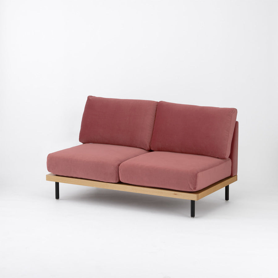 KUUM FlexCrio Sofa 2seater Natural 鉄脚ブラック