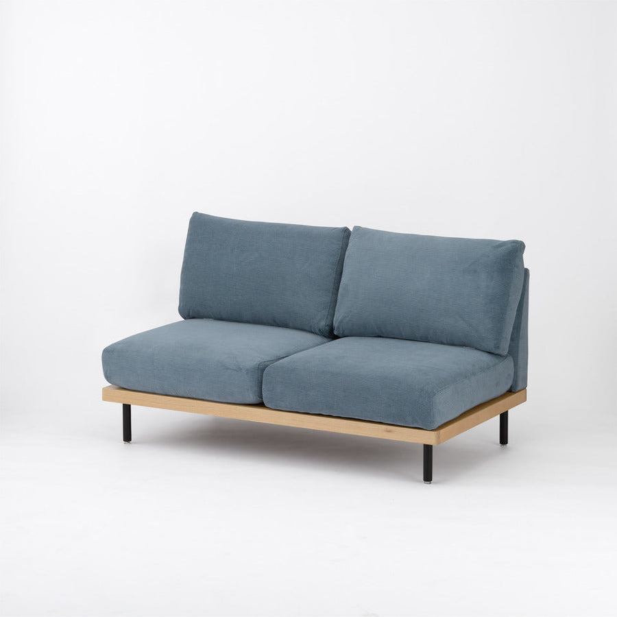 KUUM FlexCrio Sofa 2seater Natural 鉄脚ブラック