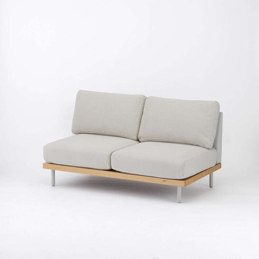 KUUM FlexCrio Sofa 2seater Natural 鉄脚グレー