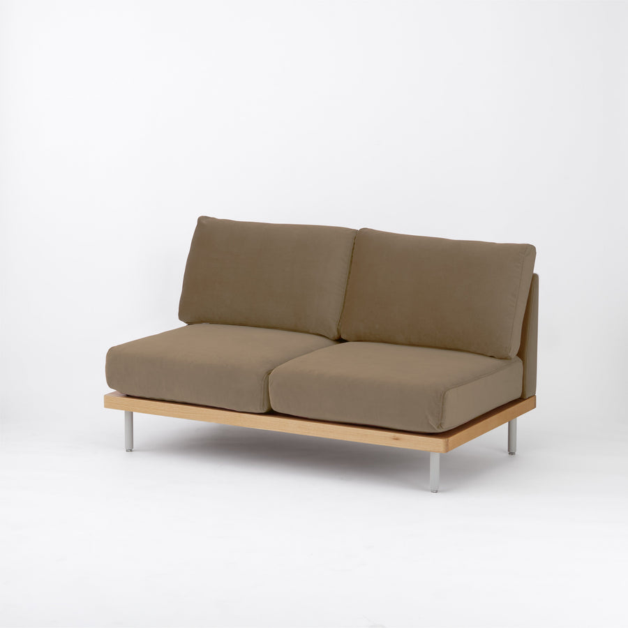 KUUM FlexCrio Sofa 2seater Natural 鉄脚グレー