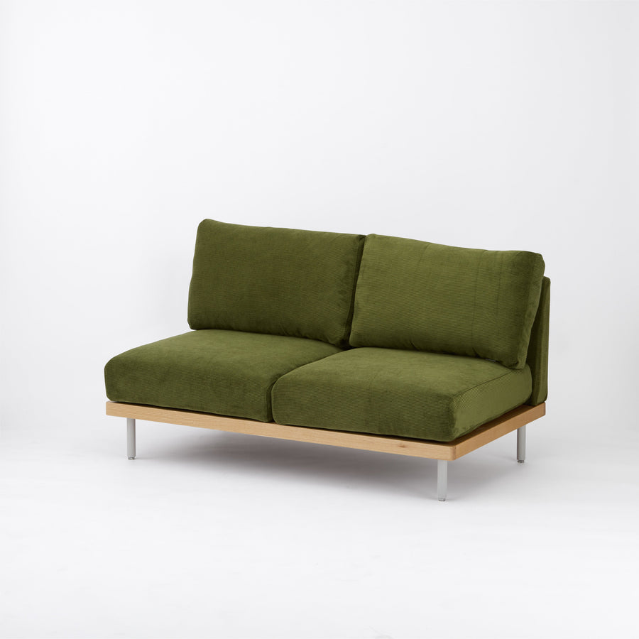 KUUM FlexCrio Sofa 2seater Natural 鉄脚グレー