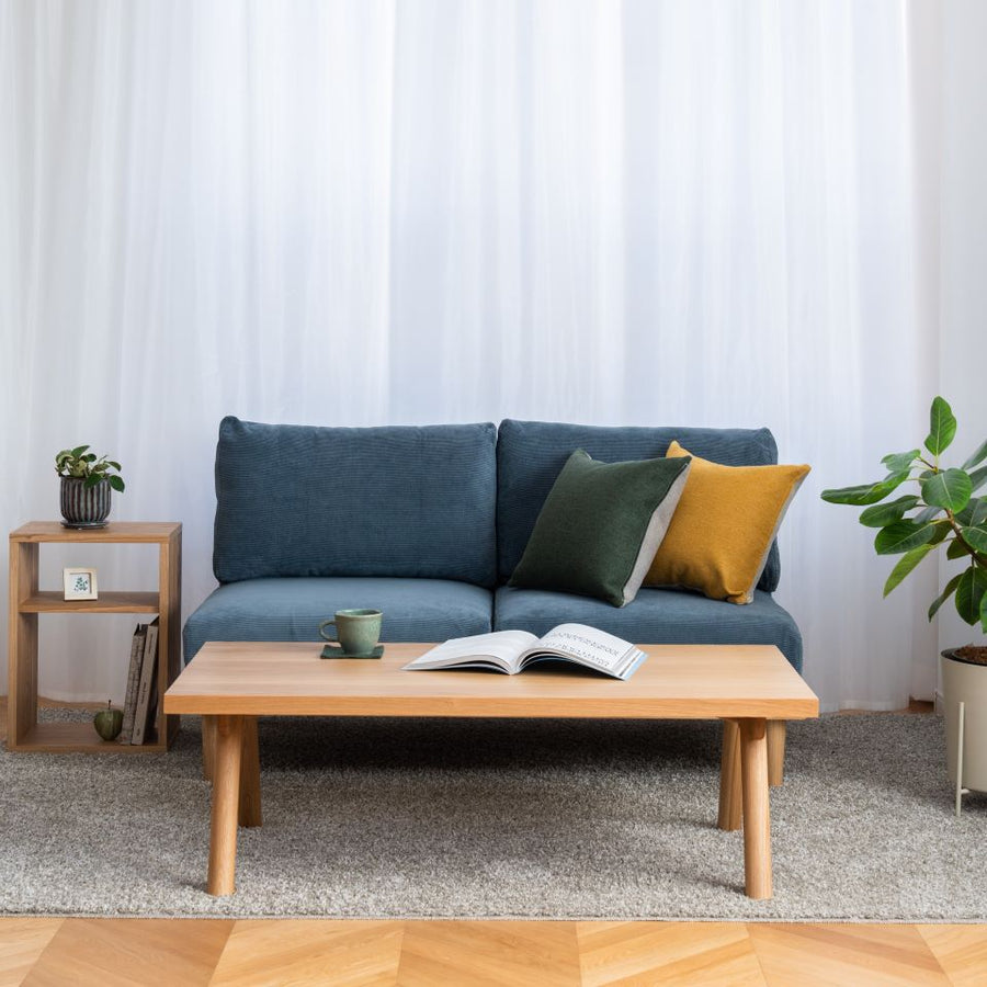 KUUM FlexCrio Sofa 2seater Natural 鉄脚ブラック