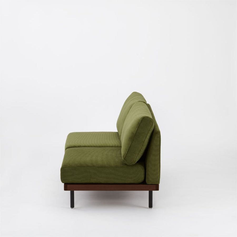 KUUM FlexCrio Sofa 2seater Brown 鉄脚ブラック
