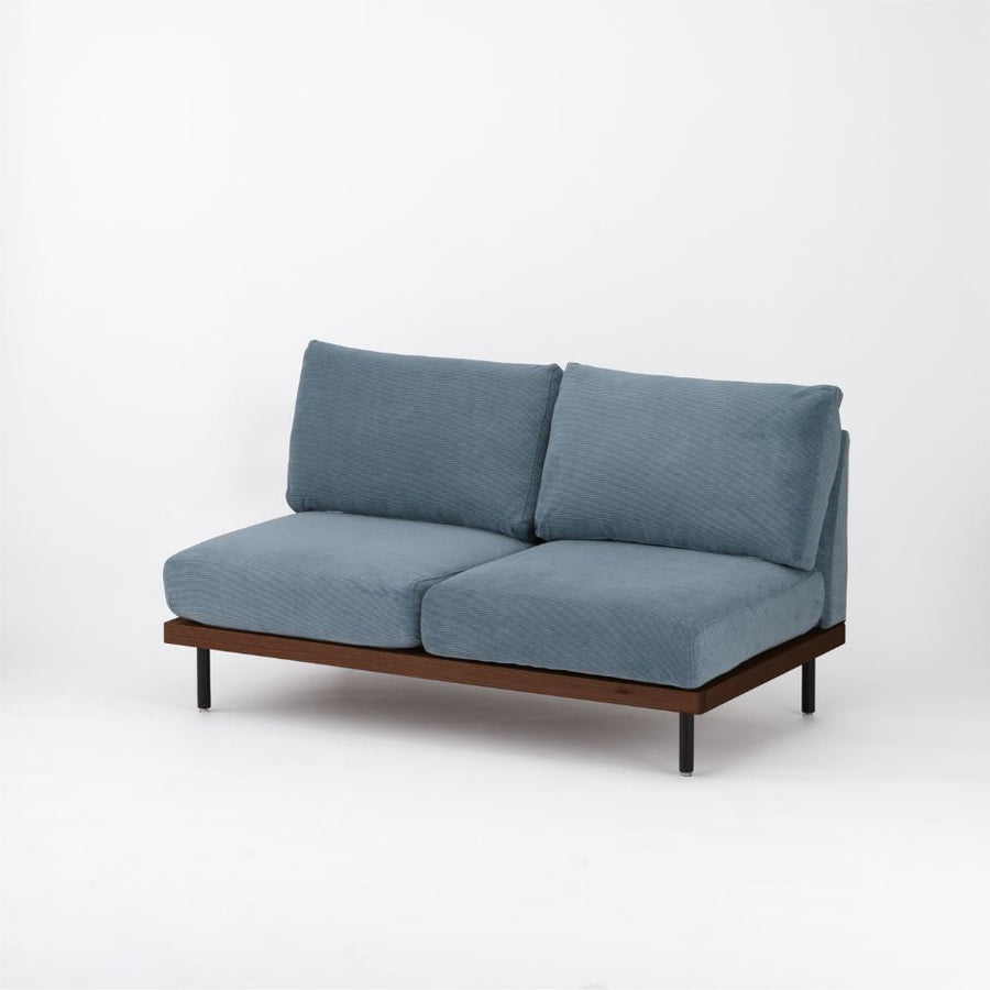 KUUM FlexCrio Sofa 2seater Brown 鉄脚ブラック
