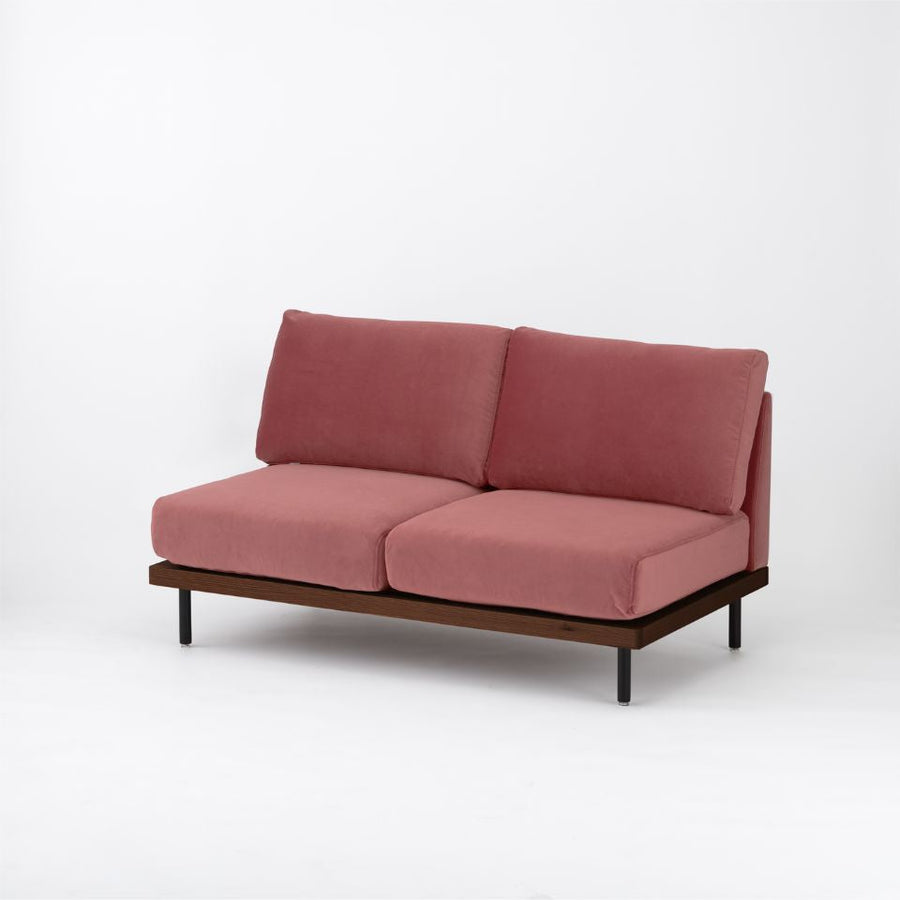 KUUM FlexCrio Sofa 2seater Brown 鉄脚ブラック