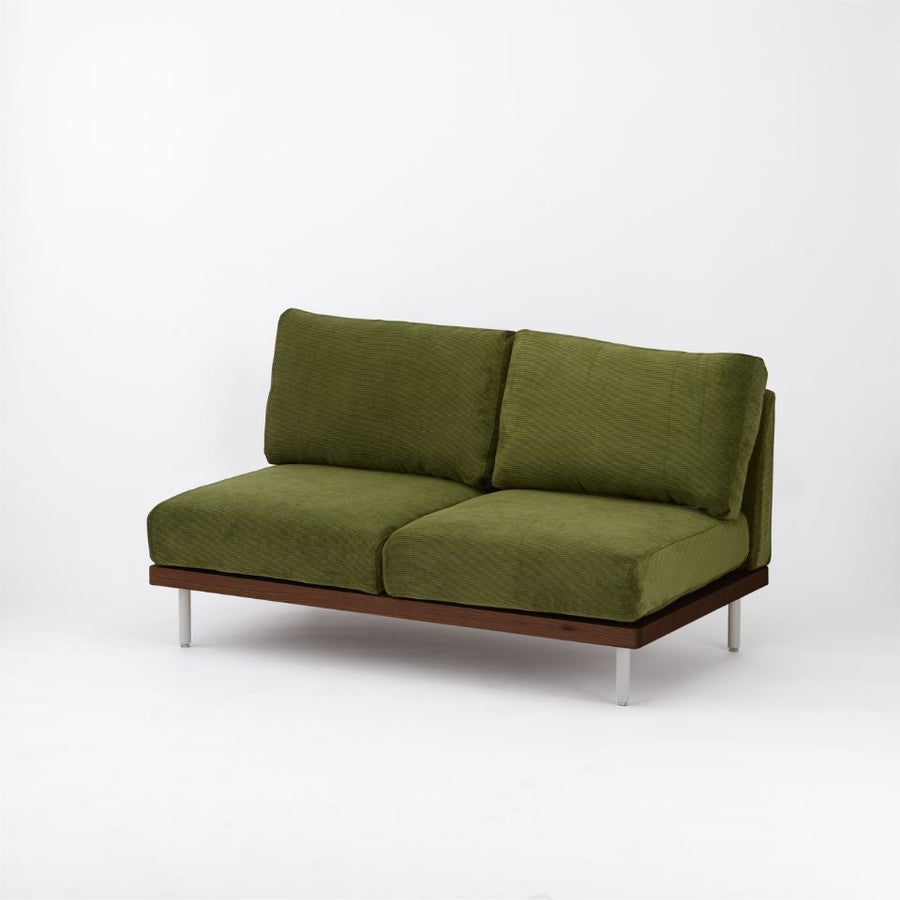 KUUM FlexCrio Sofa 2seater Brown 鉄脚グレー