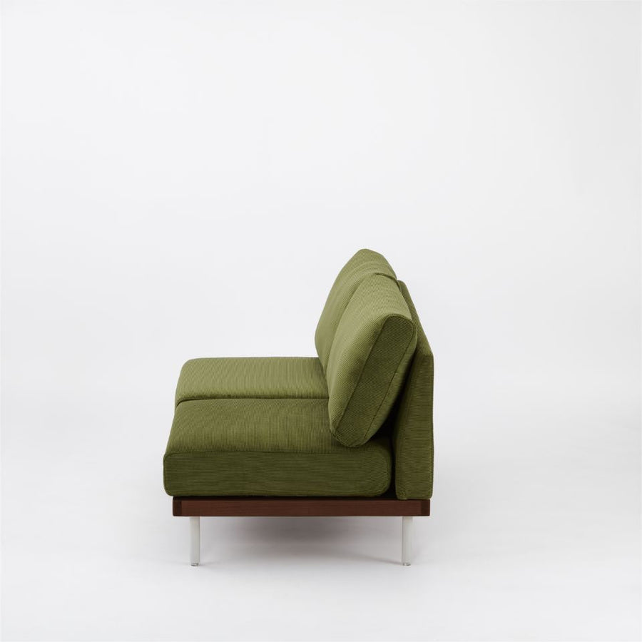 KUUM FlexCrio Sofa 2seater Brown 鉄脚グレー