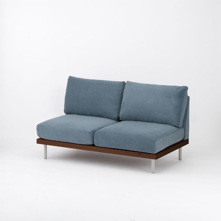 KUUM FlexCrio Sofa 2seater Brown 鉄脚グレー