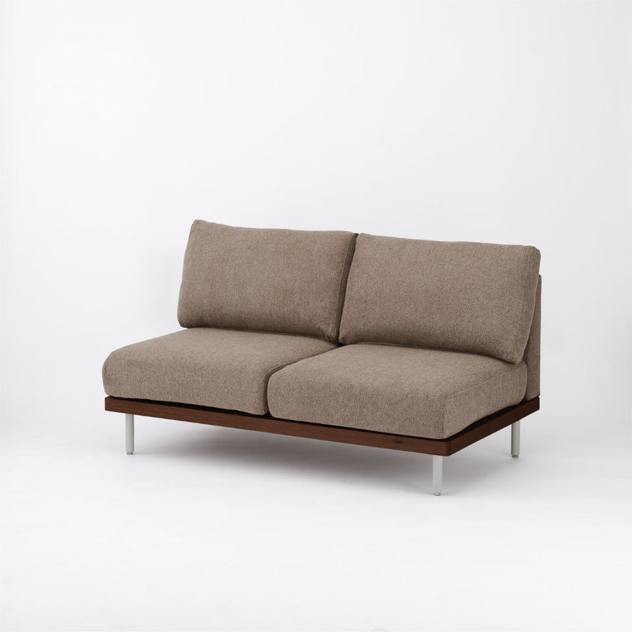 KUUM FlexCrio Sofa 2seater Brown 鉄脚グレー