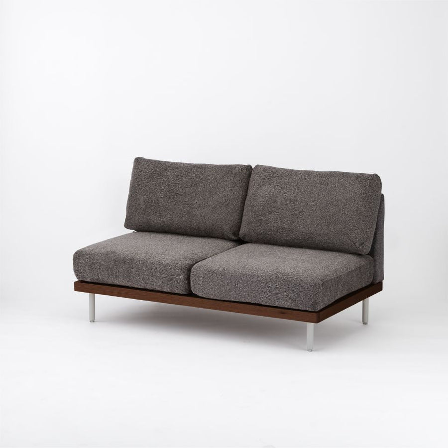 KUUM FlexCrio Sofa 2seater Brown 鉄脚グレー