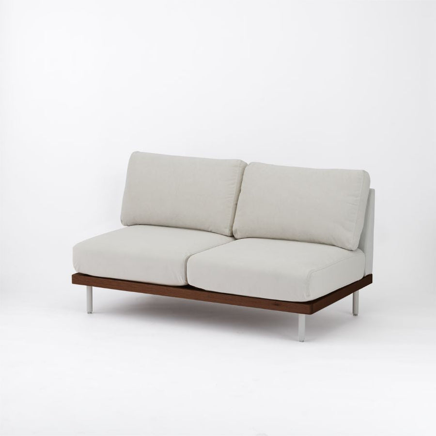 KUUM FlexCrio Sofa 2seater Brown 鉄脚グレー