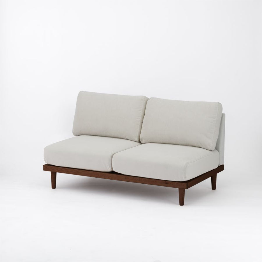 KUUM FlexCrio Sofa 2seater Brown 木製ブラウン