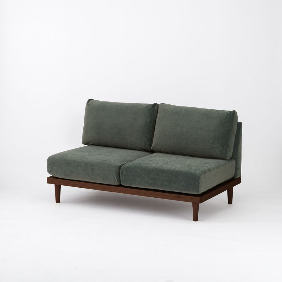 KUUM FlexCrio Sofa 2seater Brown 木製ブラウン