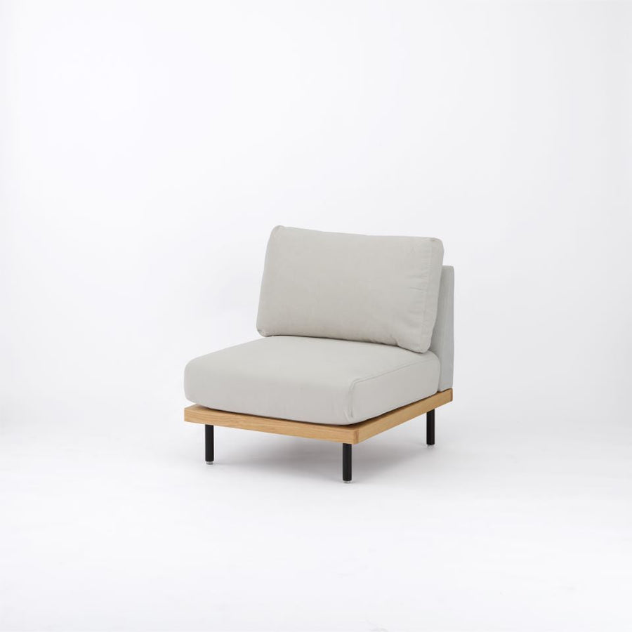 KUUM FlexCrio Sofa 1seater Natural 鉄脚ブラック