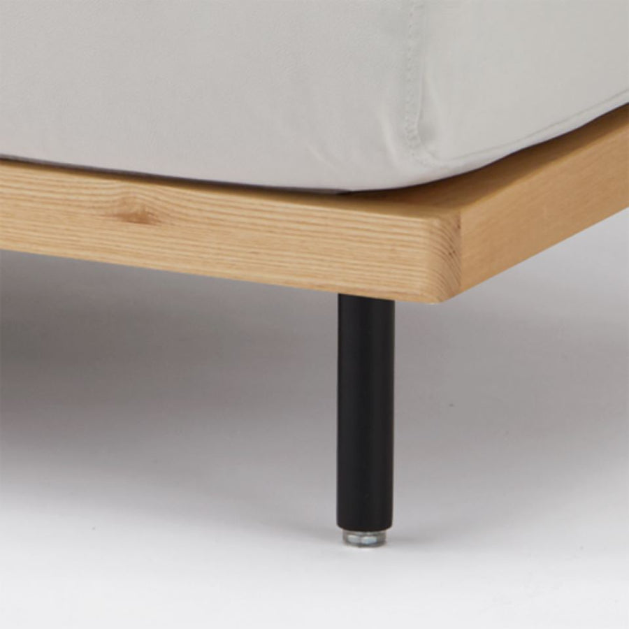 KUUM FlexCrio Sofa 1seater Natural 鉄脚ブラック