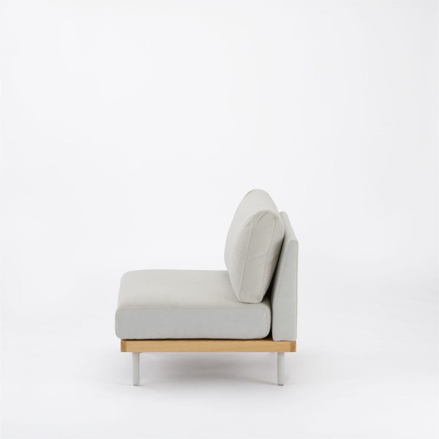 KUUM FlexCrio Sofa 1seater Natural 鉄脚グレー