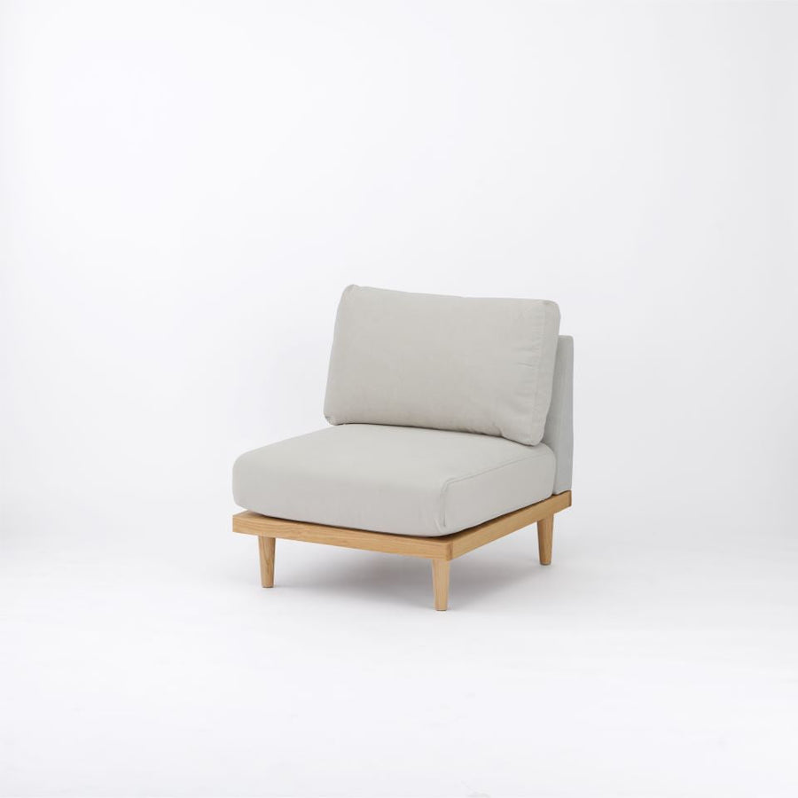 KUUM FlexCrio Sofa 1seater Natural 木脚ナチュラル