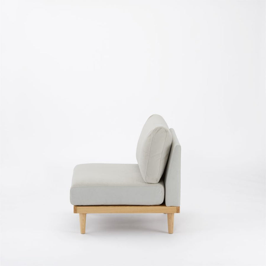 KUUM FlexCrio Sofa 1seater Natural 木脚ナチュラル
