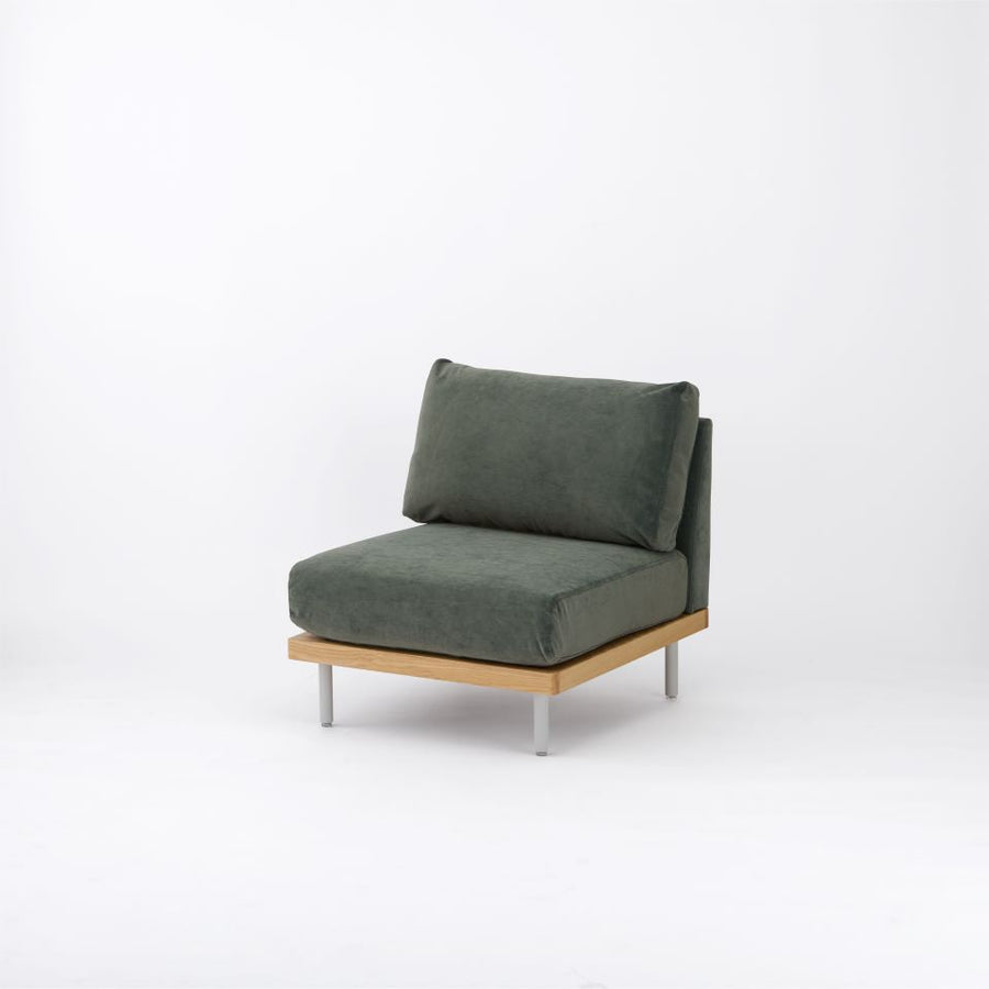 KUUM FlexCrio Sofa 1seater Natural 鉄脚グレー