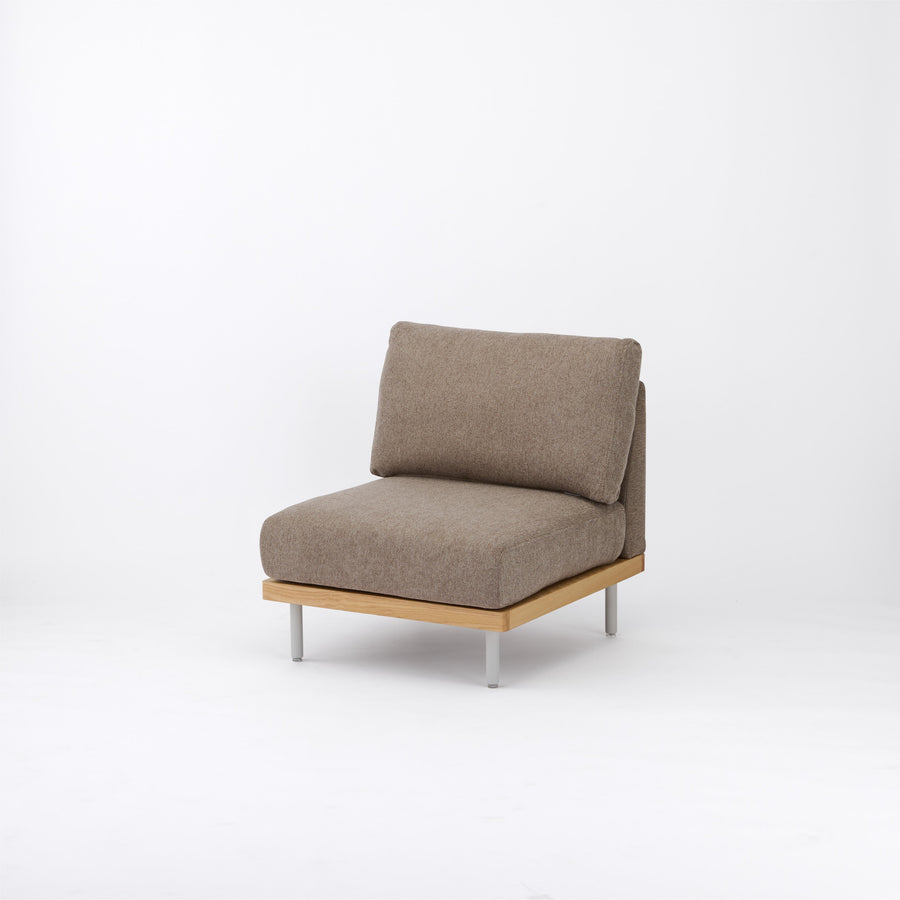 KUUM FlexCrio Sofa 1seater Natural 鉄脚グレー