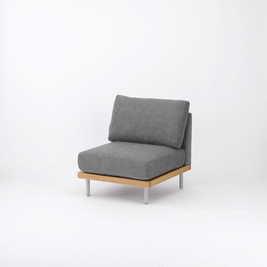 KUUM FlexCrio Sofa 1seater Natural 鉄脚グレー
