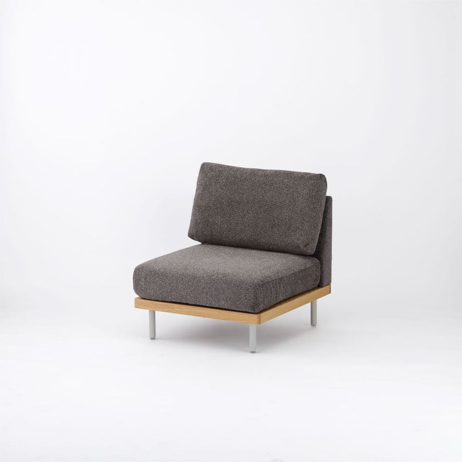 KUUM FlexCrio Sofa 1seater Natural 鉄脚グレー
