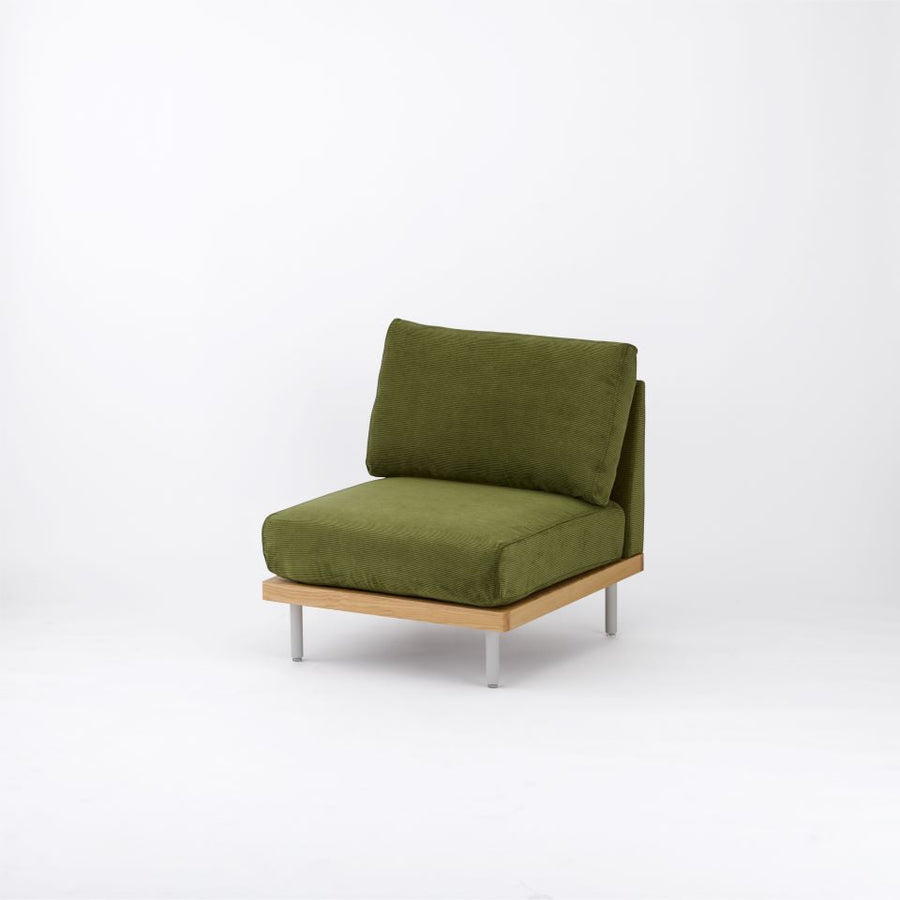 KUUM FlexCrio Sofa 1seater Natural 鉄脚グレー