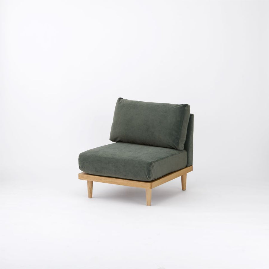KUUM FlexCrio Sofa 1seater Natural 木脚ナチュラル