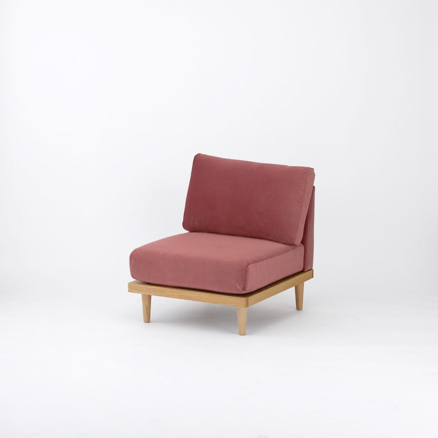 KUUM FlexCrio Sofa 1seater Natural 木脚ナチュラル