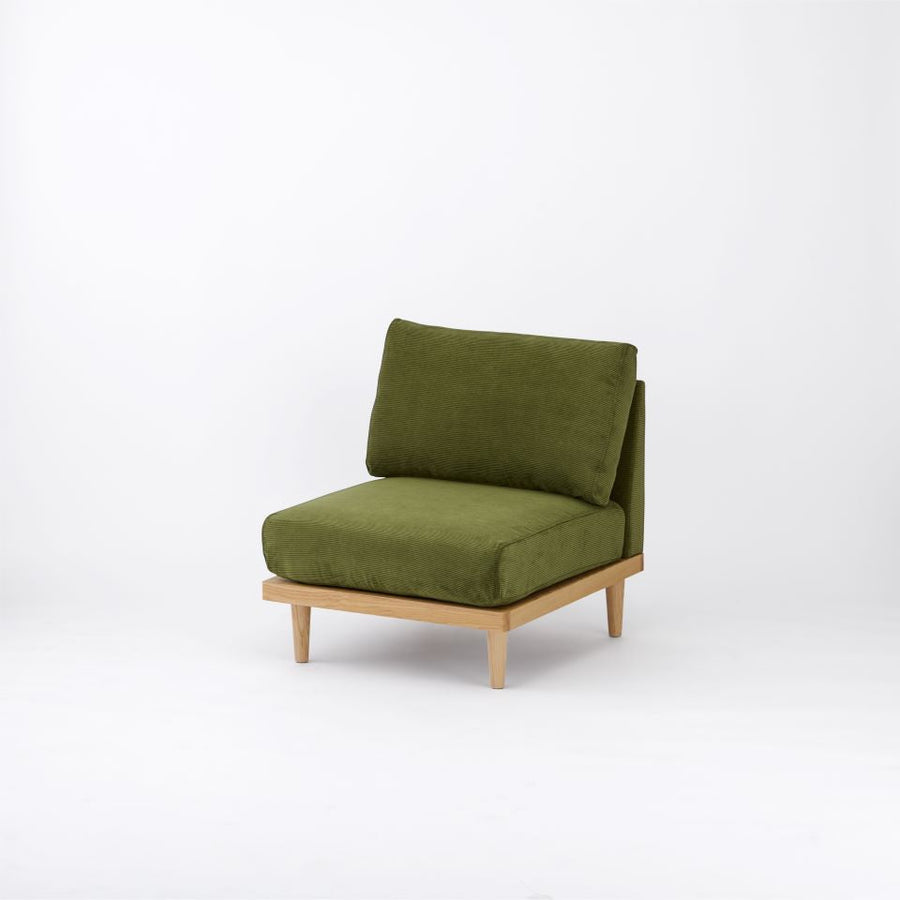 KUUM FlexCrio Sofa 1seater Natural 木脚ナチュラル