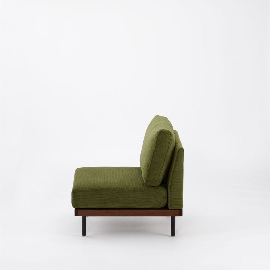 KUUM FlexCrio Sofa 1seater Brown 鉄脚ブラック