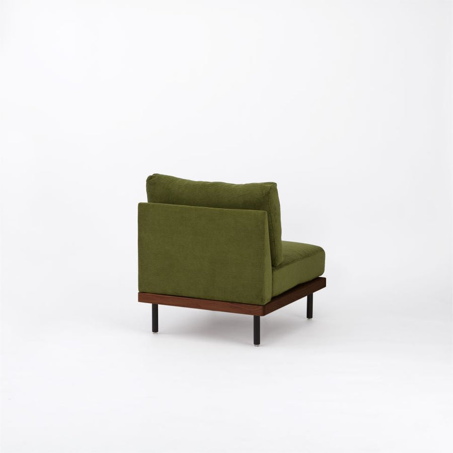 KUUM FlexCrio Sofa 1seater Brown 鉄脚ブラック